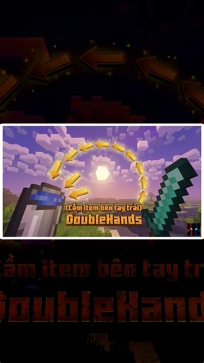 DoubleHands | Cầm item bên tay trái | Minecraft PE/Bedrock #minecraft #addon #shorts #againzr