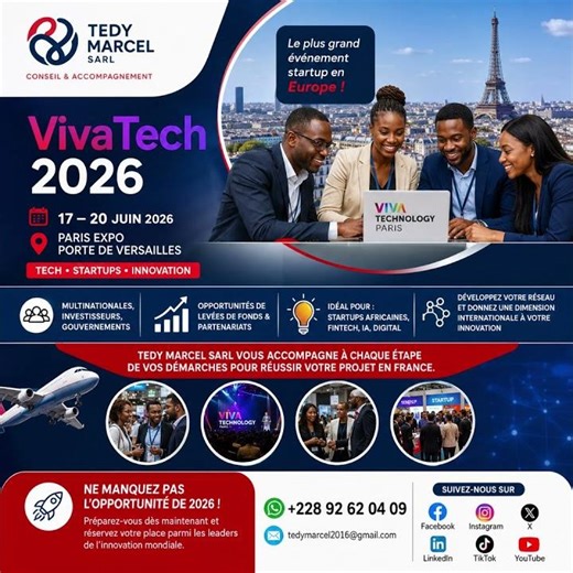 🚀 VivaTech 2026 : l’opportunité internationale des startups africaines !