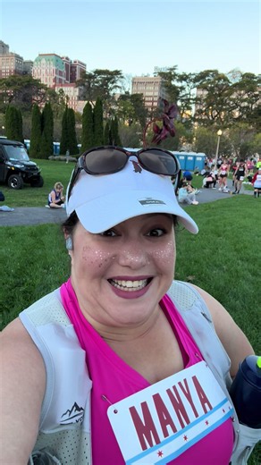 Made it to race start! Send pet pics for luck! #chicago #chicagomarathon #runner #nervous