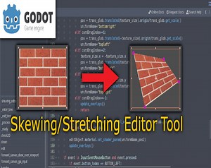 Skew Stretching Godot Engine Editor Tool by cenullum