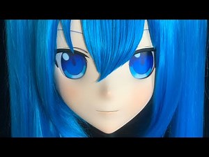 Full head with lock kigurumi mask Miku finish for show. #kiger #cos #mask #着ぐるみ #kigurumi #kig