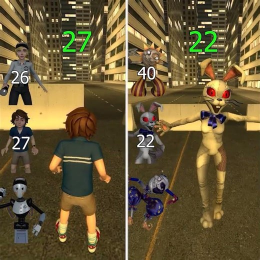 FNAF Security Breach Team Speed Test⚡ #garrysmod #fnaf #fivenightsatfreddys