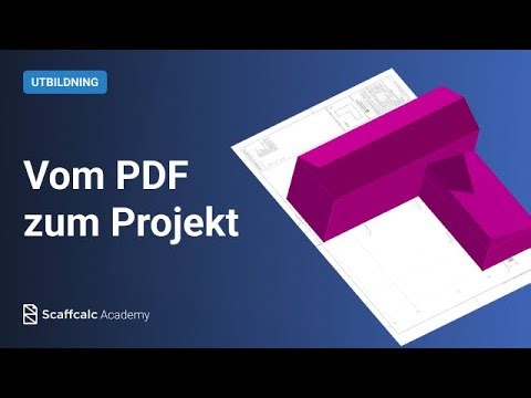 Scaffcalc Lektion 5: Gebäude anhand eines PDF-Plans zeichnen