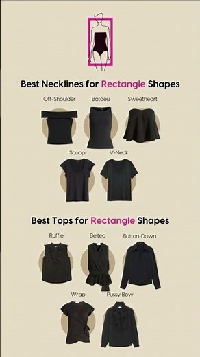 Transform your rectangle body shape with these fashion hacks! 💫#BodyShapeFashion #RectangleBody