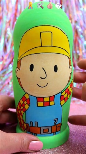 ASMR UNBOXING Bob the Builder Nesting Dolls Review ❤️#shorts #asmr #bobthebuilder #trending #viral