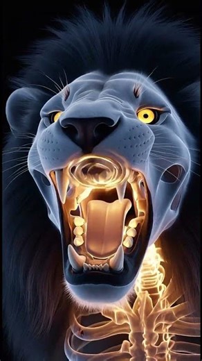 Inside a Tiger’s Roar – X Ray View & Science Breakdown #timelapse #tiger #viral #animals #animation