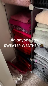 8.6K views · 54 reactions | Who’s ready for sweater weather? I love how these are stacked and by color. You? #organizedhome #sweaterweather #organizing #housekeeping #viralvideo | A Life Better Organized | Facebook