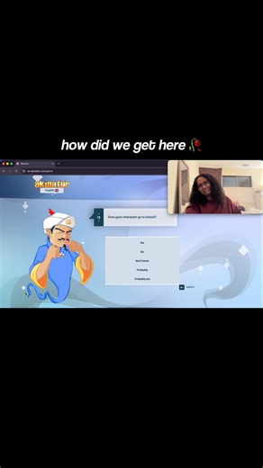 um i played akinator again.. 🧌 #shorts #akinator #funny #blackgirlyoutuber