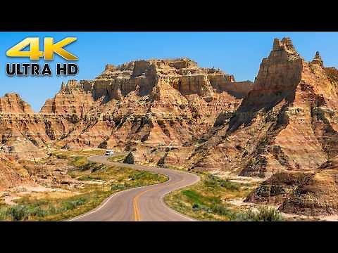 Badlands National Park South Dakota Complete Scenic Drive Tour 4K