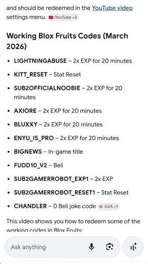 Blox Fruit EXP readeem code#please #subscribe