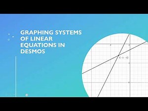 Graphing Systems of Linear Equations in Desmos