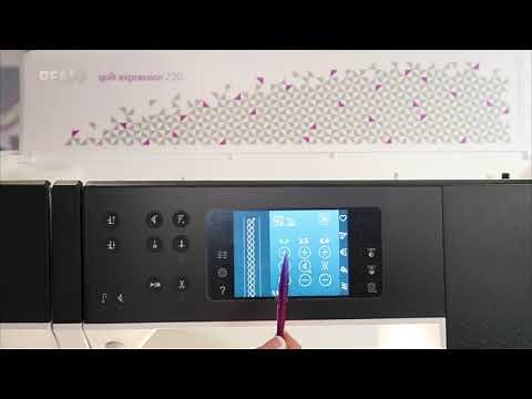 Pfaff Quilt Expression 720 11 Needle Positions