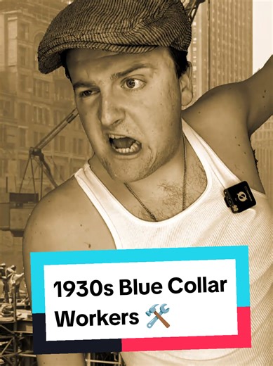 1930s Blue Collar Workers 🛠️ #comedy #funny #bluecollar #construction #1930s