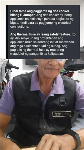 5.7K views · 95 reactions | Tama ba alisin ang thermal fuse sa rice cooker. #fbtutorial #fbreels2025ツ #appliances | Bart Presto | Facebook