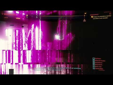 Analyze the braindance and find out where it was recorded Cyberpunk 2077 Disasterpiece