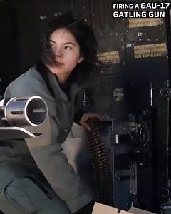 Firing a GAU-17 Gatling Gun | Military Technology