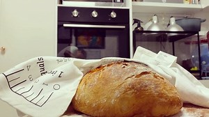 37K views · 1.3K reactions | Today I made bread. Wanted to make something that was reminiscent of Christ’s time. When everything was simple and basic. And since the Lord is my bread of life, today I tried making bread. Followed the recipe I got from ate @daphneop ❤️ sharing how crisp sound of the outside was and showing you the beautiful texture of the inside, little joys today that made my heart flutter  #DimpsKitchen | Dimples Romana | Facebook