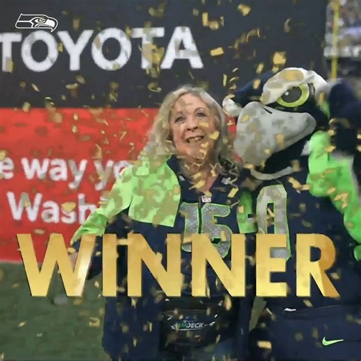 One lucky 12 walked away with the keys to the Tundra from the Toyota USA Fan Deck during Sunday’s game. Congrats, Cheri! | Seattle Seahawks