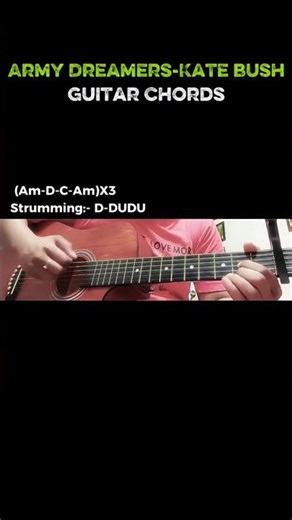 Army Dreamers-Kate Bush Guitar Chords (Easy) #guitartutorial
