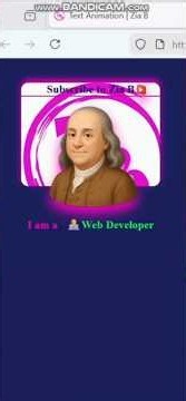 Text animation using HTML CSS and Js