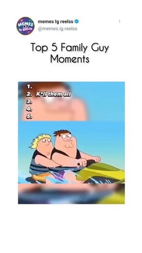 Memes Ig reelss | Family Guy (1999) Family Guy is a bold and hilarious animated sitcom that follows the chaotic life of the Griffin family in the town of... | Instagram