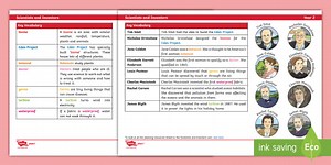 Science Knowledge Organiser: Scientists and Inventors Year 2