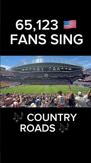 🇺🇸 65,123 USMNT Fans Sing Country Roads 🎶 Live in Seattle | USA vs Australia