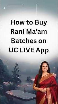 How to Buy Rani Ma'am Course on UC LIVE App | Download the UC LIVE App Now..