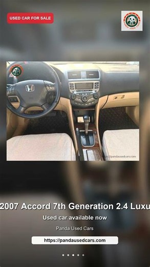 Used Car For Sale: Honda 2007 Accord 7th Generation 2.4 Luxur
