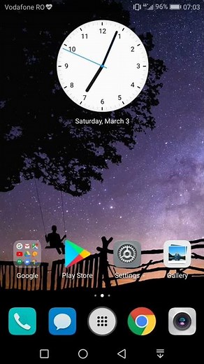 Smart view flip case, settings menu