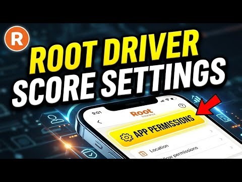 How to configure Root insurance driver score settings and app permissions - Easy Tutorial