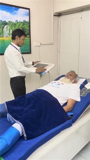 হার্টব্লকের ন্যাচারাল বাইপাস থেরাপি (EECP) চিকিৎসা। এর সাথেই দেওয়া হচ্ছে বিশুদ্ধ অক্সিজেন থেরাপি।