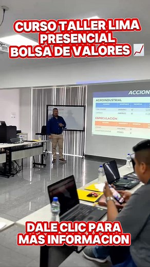 Quieres aprender a invertir en la Bolsa de Valores DESDE CERO? este curso es para ti😃 Somos el único Taller 100% presencial y personalizado, mas bonos, herramientas y asesoría 1 a 1 . 🗓INICIO : SABADO 13 DICIEMBRE ⚠️CUPOS LIMITADOS | Como Invertir en la Bolsa de Valores