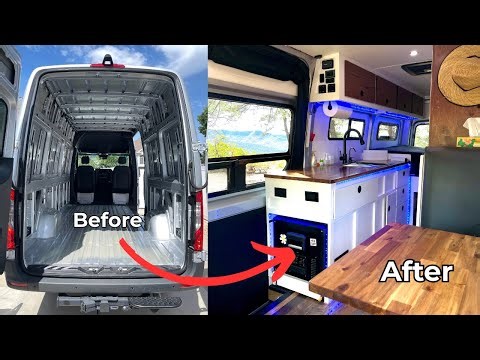 $30,000 DIY Sprinter Van Build in Under 12 Minutes