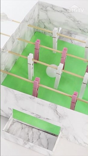 GOAL! ⚽ This DIY Foosball Table is a Winner! 🏆 #diy #howto #craft #games