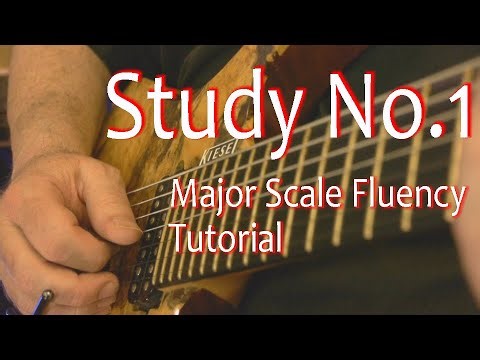 Study No. 1 in C Major | Neo-Classical Electric Guitar Lesson for Major Scale Fluency