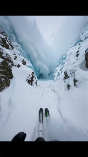 POV: Outrunning a Massive Avalanche ❄️⛷️ #Shorts #trending