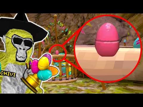 ALL 8 Easter Eggs locations in Gorilla Tag! (How to get FREE Secret Cosmetic!)