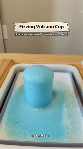 Want to see your child’s eyes light up with a fizzy surprise? 🌋✨ Try this Fizzing Volcano Cup at home! Just baking soda, vinegar, and food coloring create an exciting eruption that teaches cause & effect while sparking curiosity. Perfect for little scientists (and fun for parents too!) 🤩😍🧪 #montessoriactivities #scienceforkids #diyactivitiesforkids #learningthroughplay #toddleractivities #preschoolactivities #kindergartenactivities #toddleractivityideas | Life with Zion