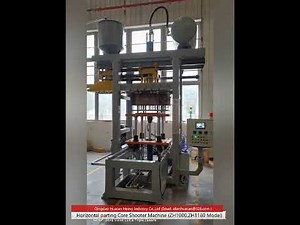 Horizontal parting core shooter machine, Sand core making machine, (ZH1080,1180 model Hot core box)