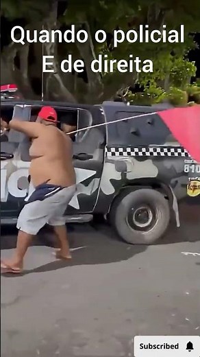 quando o policial e bolsonarista. #viralvideo #funny
