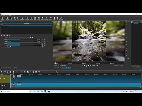 Shotcut Tutorial: How to Make A Vertical/Portrait Video With Blurred Background/Sides.