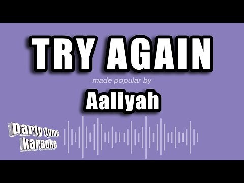 Aaliyah - Try Again (Karaoke Version)