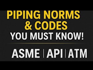 ‪@pipingknowledge5360‬Piping Norms & Standards Explained, ASME B31.3, API, ASTM Code, Interview Guide