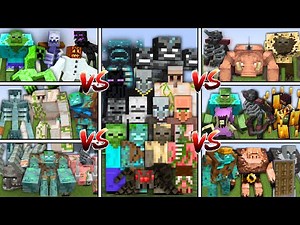 ALL MOBS vs ALL MUTANT MODS in Minecraft Mob Battle