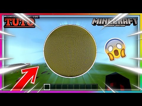 COMMENT FAIRE UNE SPHÈRE SUR MINECRAFT BEDROCK - Tuto Commande block Minecraft Bedrock Ps4/Xbox/Mcpe