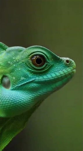 The basilisk lizard, | Nature’s Water Runner 🏃 #AnimalFacts