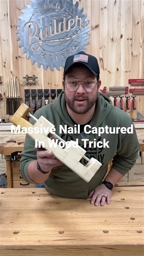 Capture a huge nail in wood trick