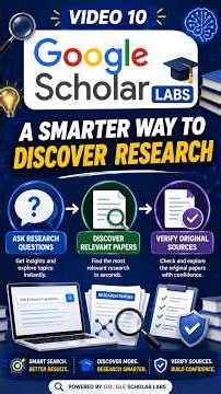 Google Scholar for Beginners – Part 10: Discover Research with Google Scholar Labs