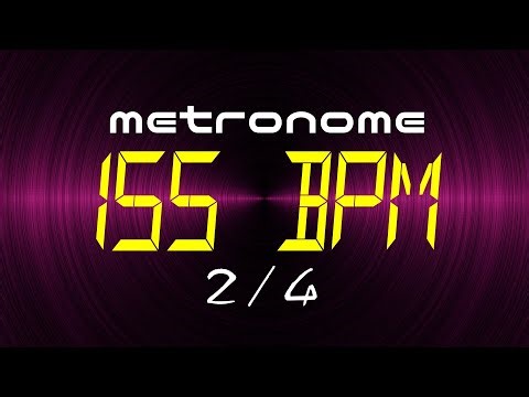 metronome 155 BPM 2/4